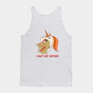 I Can't Eat Hotdog Tank Top